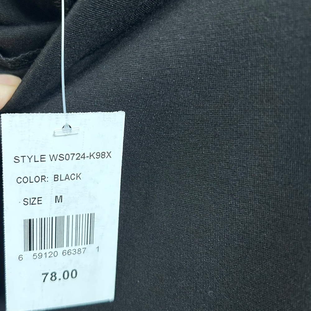 NORDSTROM/ADRIANNA PAPELL Cargo Scuba Maxi Skirt Drawstring Waist Black M/L✨NWT✨ - Picture 6 of 8